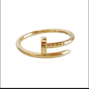 Chic Gold Nail-Inspired Ring